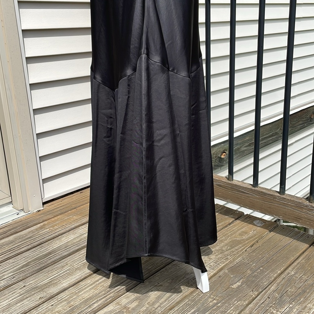 Gorgeous Black Satin Gown by Express - Picture 10 of 17